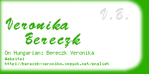 veronika bereczk business card